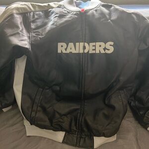 NFL Black and Gray Raiders Jacket
